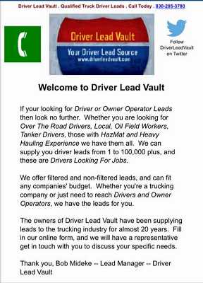 Driver Lead Vault