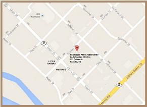 Map of Kerrville Family Dentistry